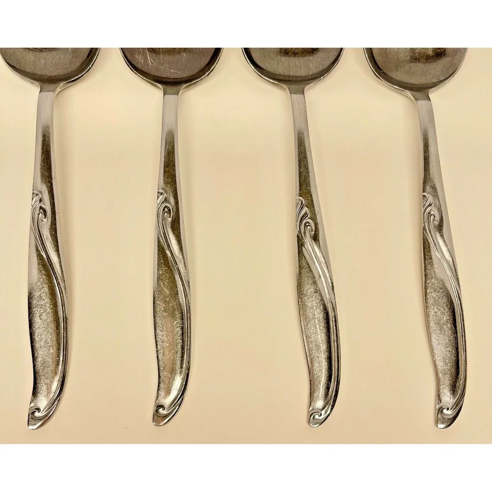 Vintage Armack  AMK9 Stainless Steel Flatware Set of (4)-7